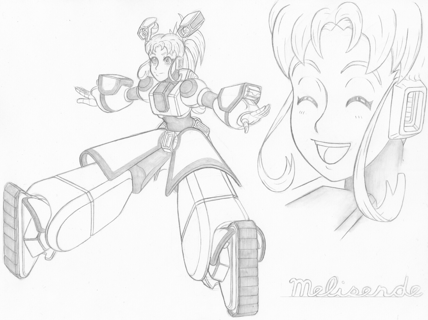 Reploid Girl: Melisende by AceDarkfire on DeviantArt