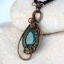 Emerald gemstone pendant