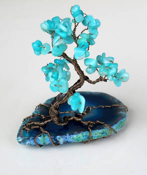 Turquoise tree miniature