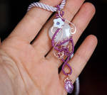 White heart wire wrapped with light purple wire by IanirasArtifacts