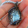 Light blue labradorite pendant