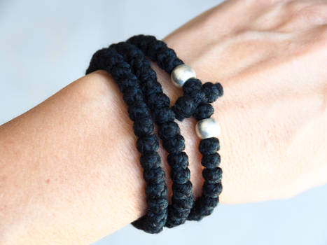 Prayer rope triple bracelet