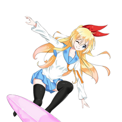 Chitoge Surfing