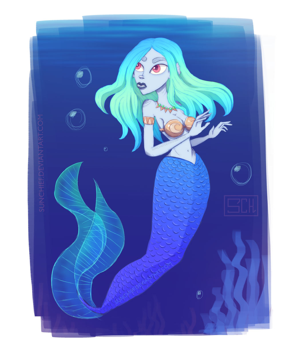 Deep Sea Mermaid by Ardezemer on DeviantArt