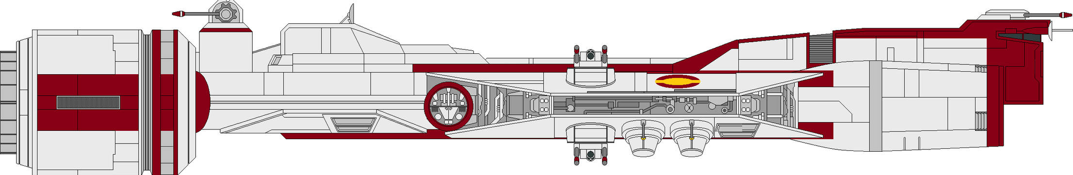 Republic Frigate by JediRhydon101st on DeviantArt
