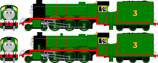 Henry Engine Front Henry the Green Engine (Old and New Shape) by JediRhydon101st on DeviantArt