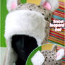 Snow Leopard Bomber Hat