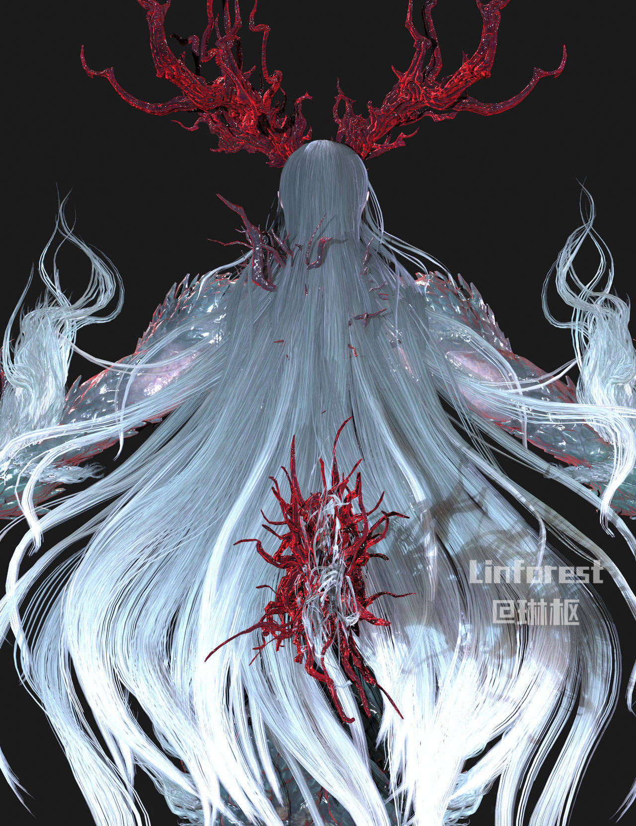 3D Re Rendering Azure Dragon LiuBei_back by linforest on DeviantArt