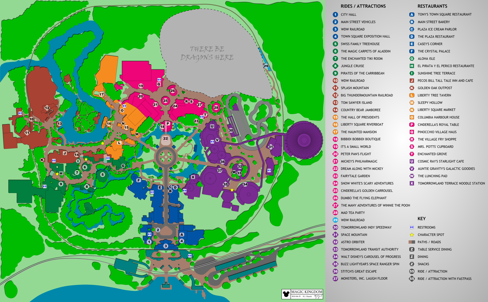 Disney Magic Kingdom Map 2025