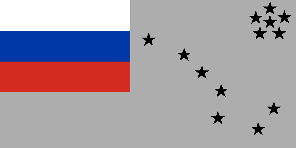 Flag of the Russian Republic of Alaska, 1918-1992 (Alternate