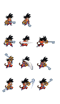kid Goku with a keyblade ulsw (update)