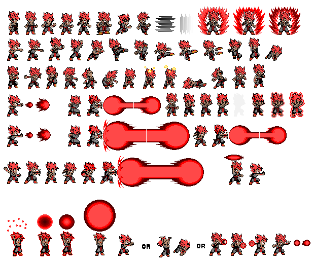 Savage Goku Ssj Classic LSW sprite sheet (updated)