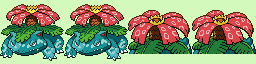 Clone Venusaur remastered 64x64 sprite sheet