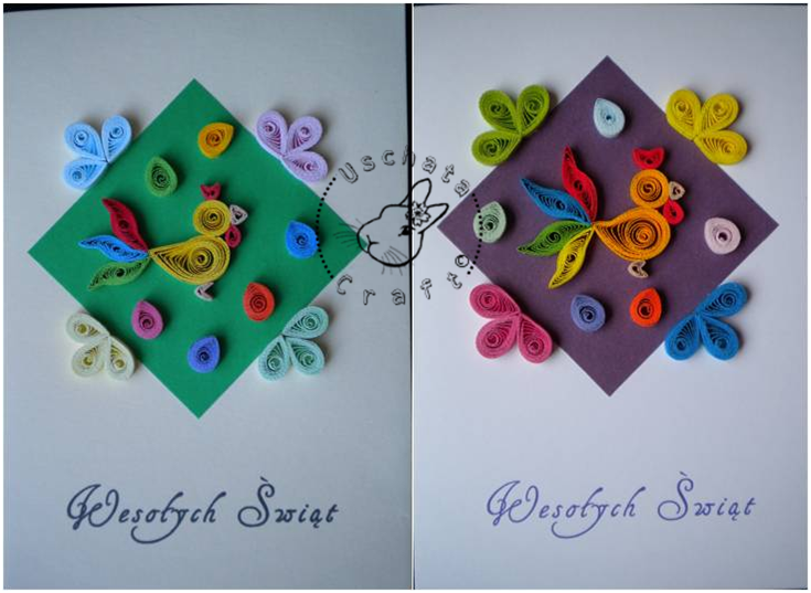 Quilling - card 58a-58b