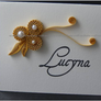 Quilling - golden anniversary/name tag 2