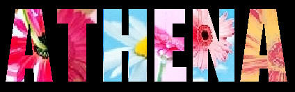 Athena Flower Letters Black by Smokey17 on DeviantArt