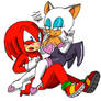 I kissed a girl #2 - Knuckles x Rouge