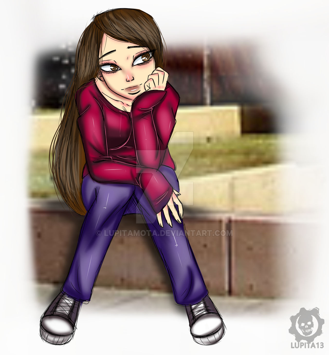Girl Sketch Draw by lupitamota on DeviantArt
