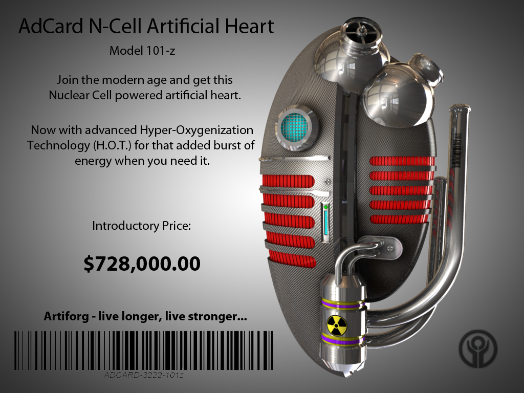 AdCard Nuclear Cell Heart 101z