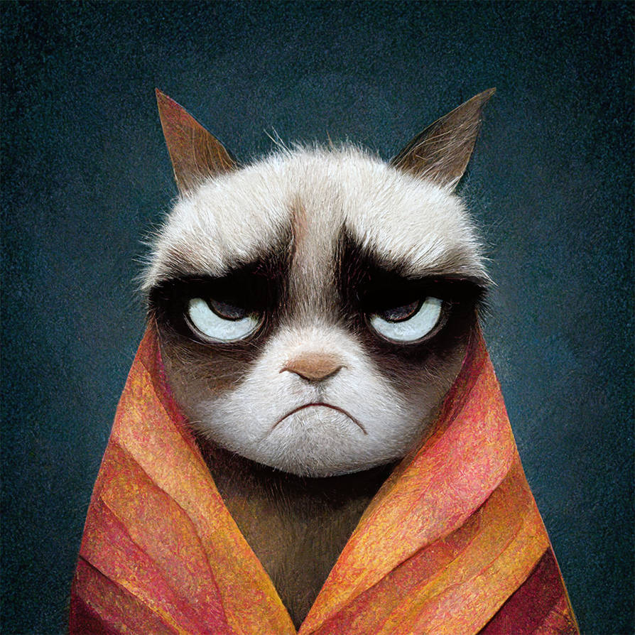 Grumpy Cat Rip Deviantart Grumpy Cat I by ClovisCorax on DeviantArt