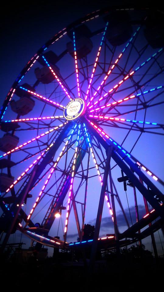 Blue Hued Ferris Wheel