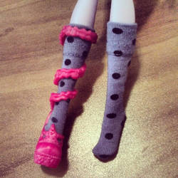 Handmade Monster High Doll Socks