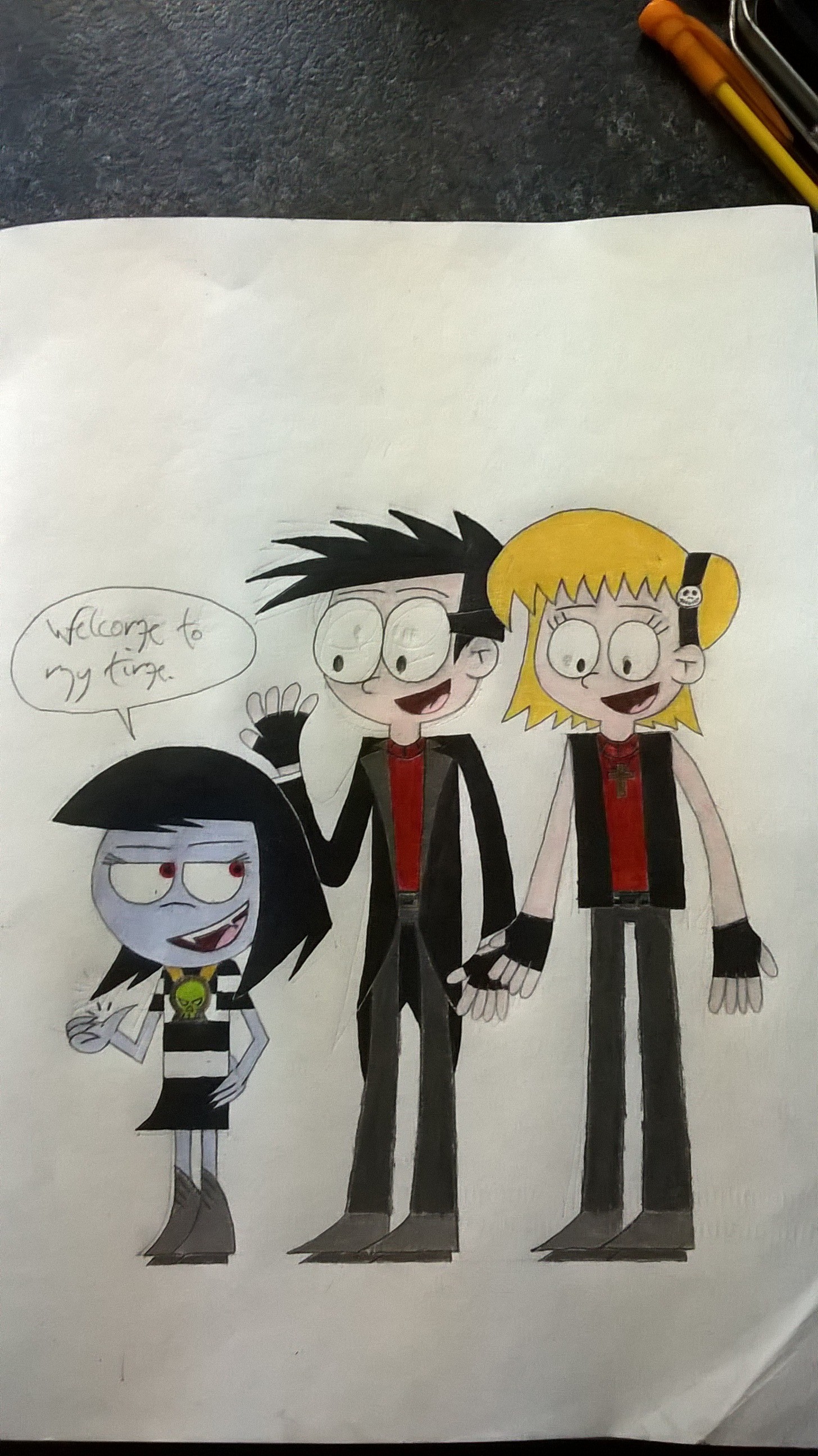 Marilyn, Doug and Chloe (Art Trade with Kinan)