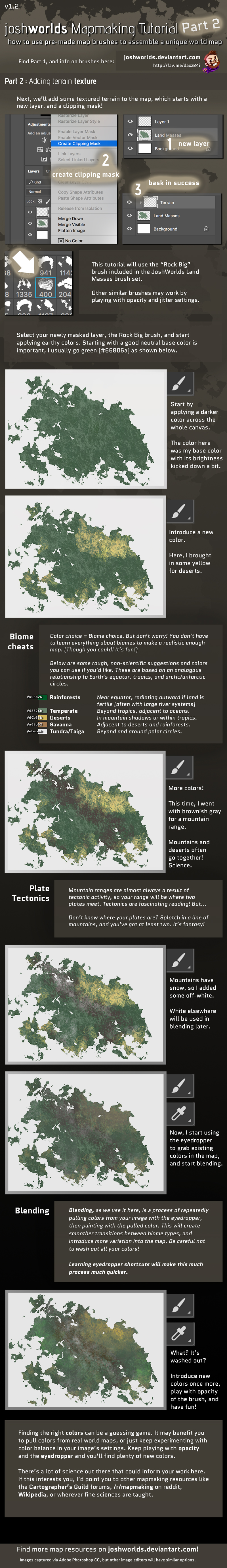 Mapmaking Tutorial Part 2 -Easy Terrain and Biomes by JoshWorlds on ...