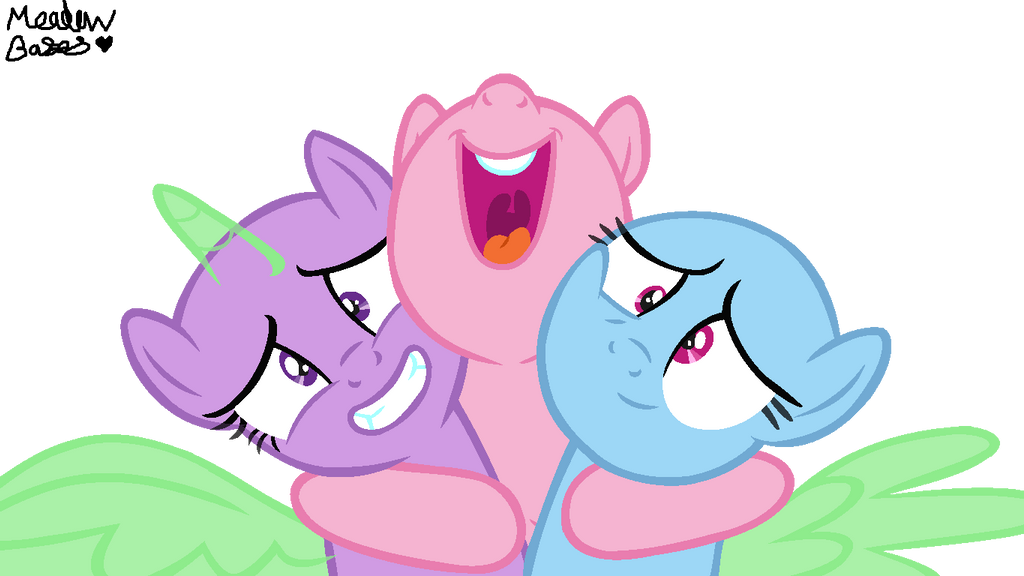 Hugs!!//MLP Base by MeadowDash101 on DeviantArt
