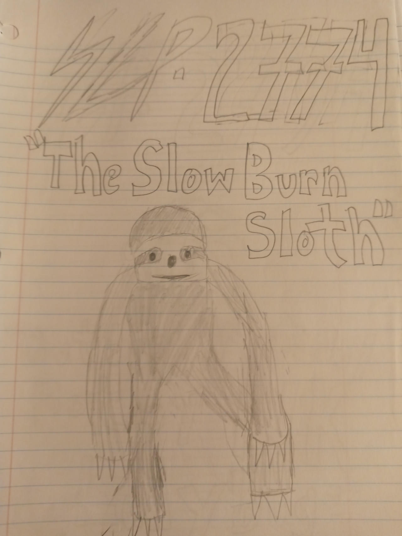 Sloth Scp SCP-2774 The Slowburn Sloth by ScruffyManMonkeyMan on DeviantArt