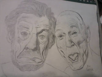 Sir Ian McKellen and Sir Patrick Stewart