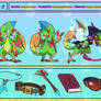 Nevos the Chameleon Dragon- Ref Sheet