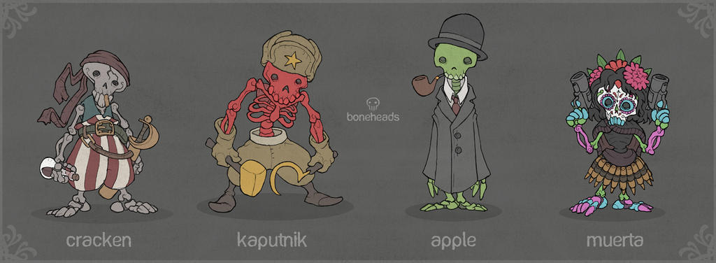 BoneHeads: Set I by MurderousAutomaton on DeviantArt