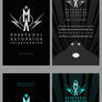 Raygun Gothic Business Card Designs