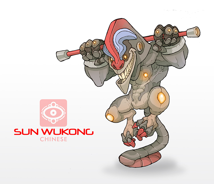 wukong sigma stare sketch by wavejibril on Newgrounds