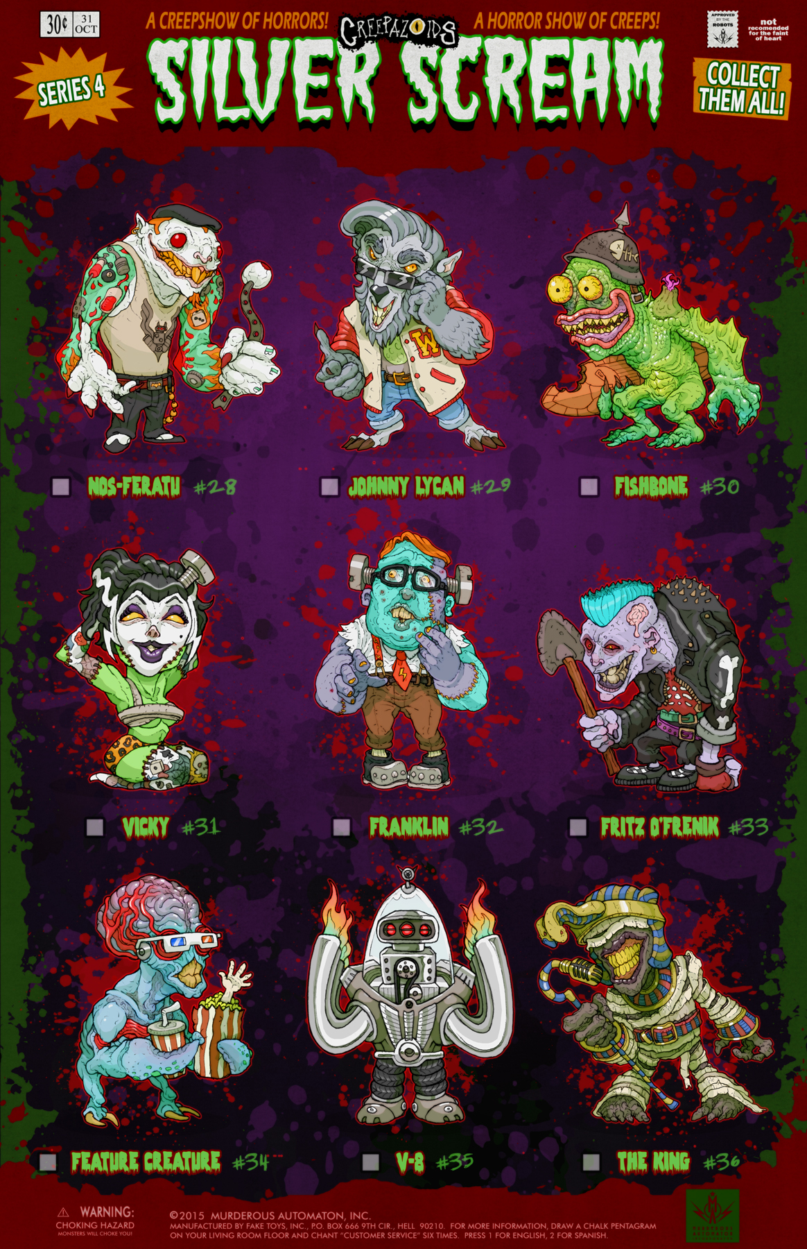 Creepazoids: Silver Scream by MurderousAutomaton