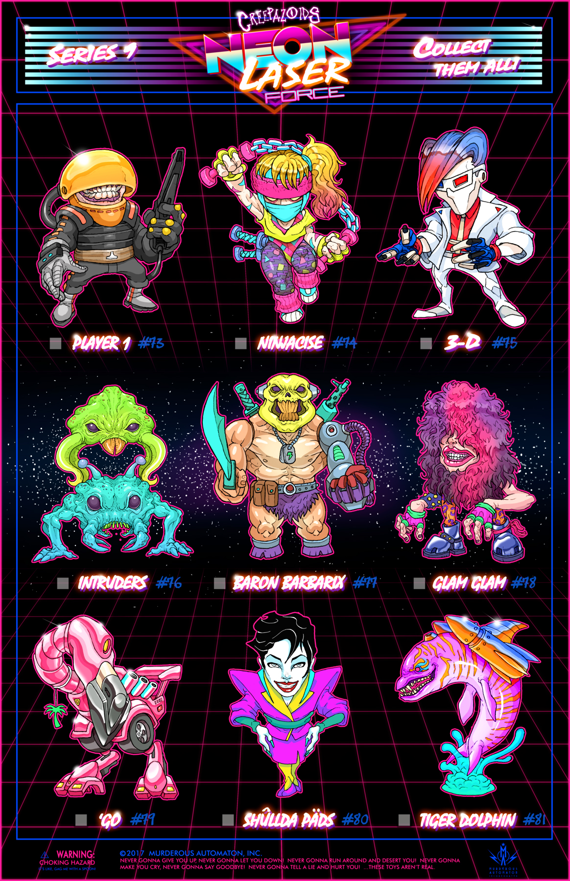 Creepazoids: Neon Laser Force