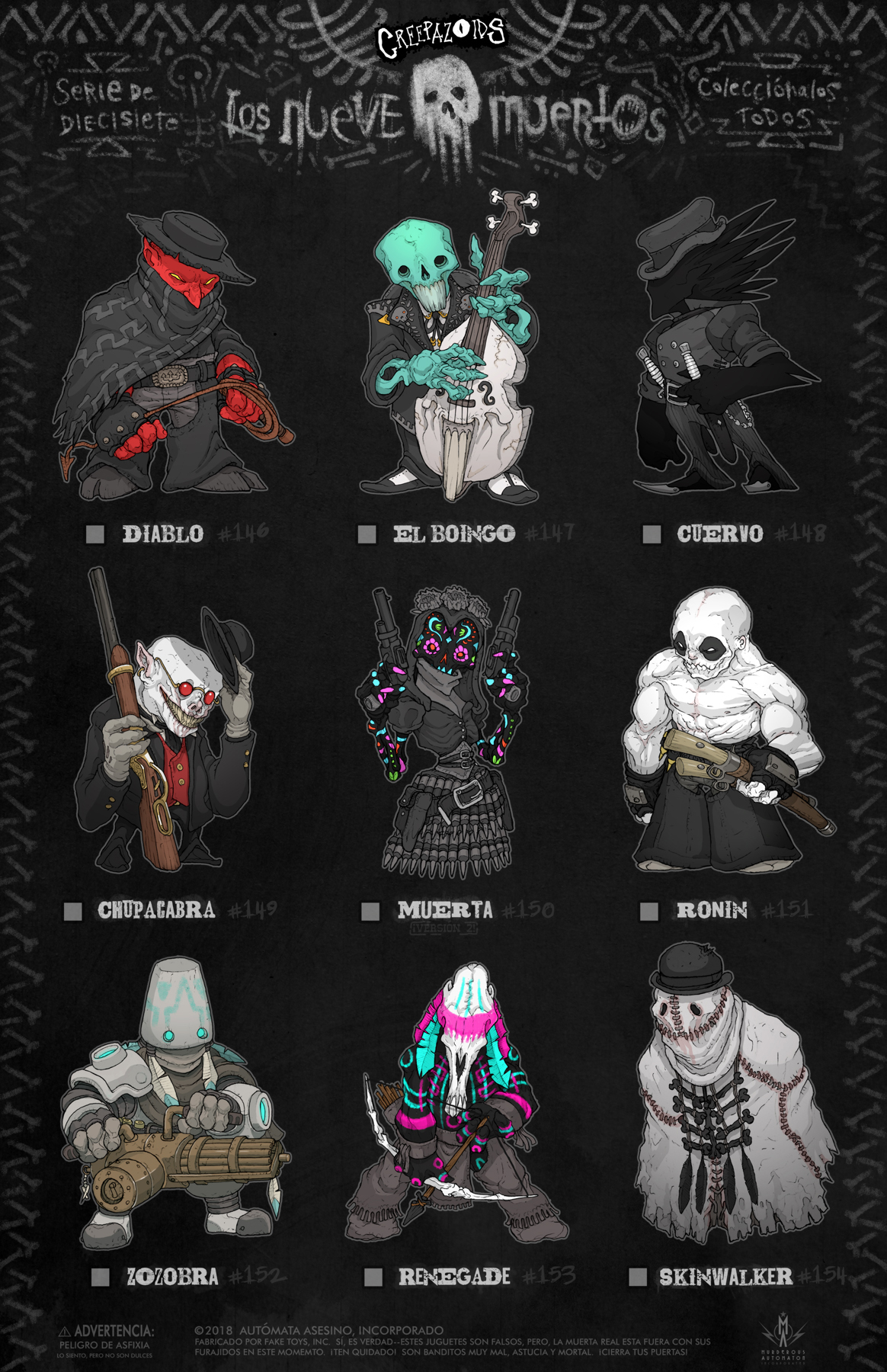 Creepazoids: Los Nueve Muertos by MurderousAutomaton