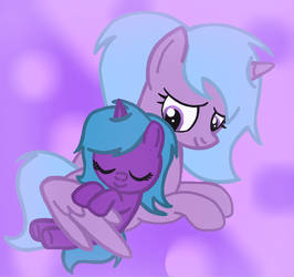 Sallie with her mommy!