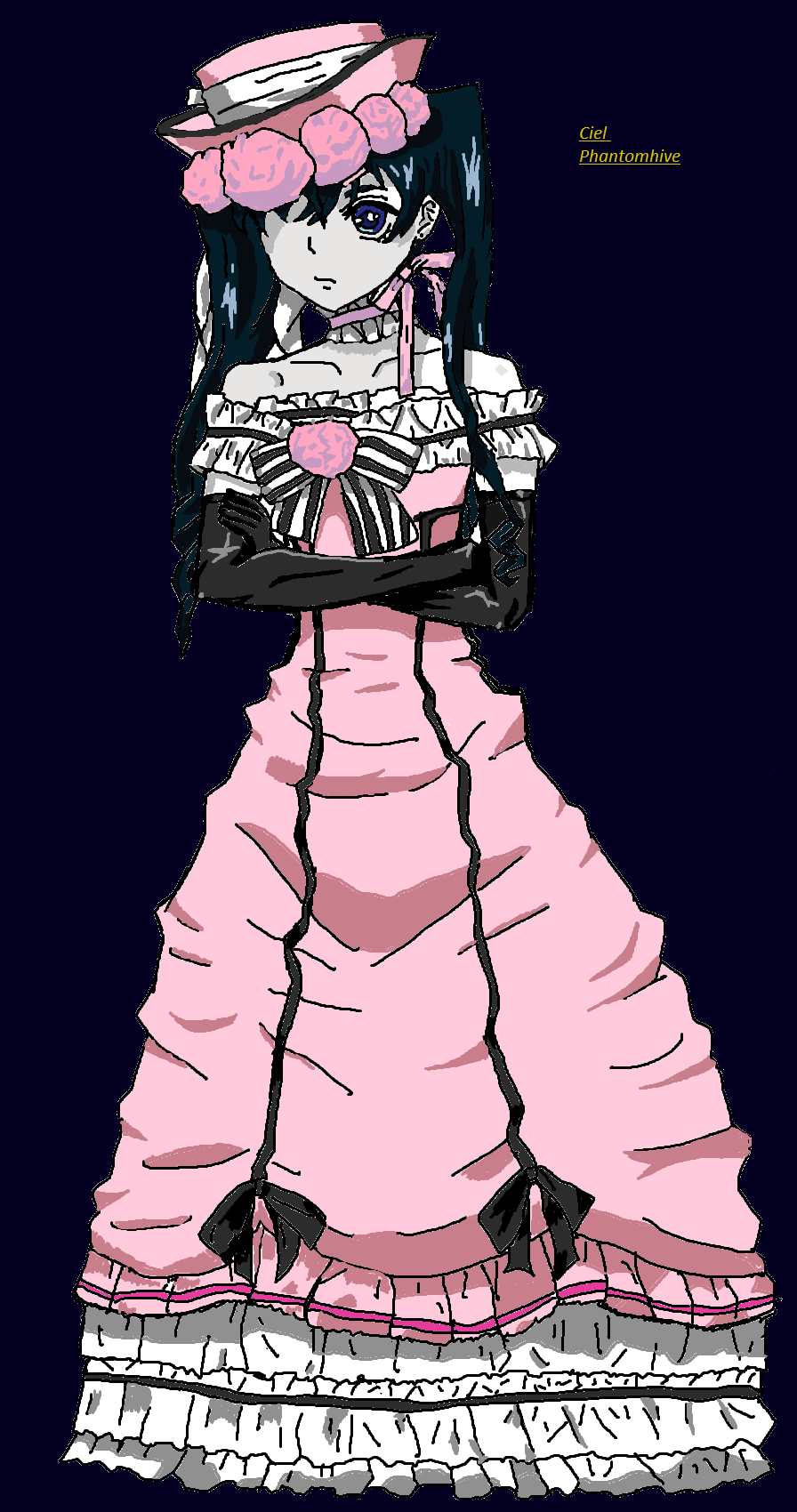 Ciel Phantomhive In a dress by LolILoveKH on DeviantArt Ciel Phantomhive In a dress by LolILoveKH on DeviantArt