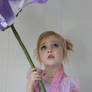 Little girl with flower 3