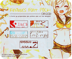 Pack FONTS o PNGS o como sea by Ringuu