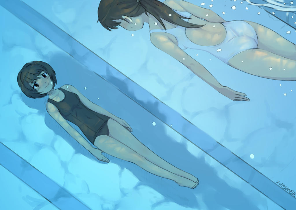Cobalt Premium: Sadako and Chihaya by wave-lens