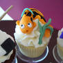 Koi fish cupcake
