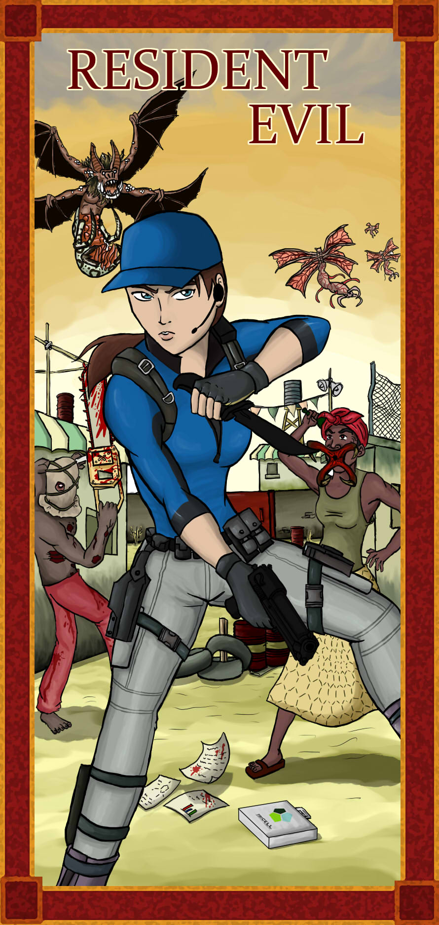 Jill Valentine Bookmark By D4rkslayer On DeviantArt jill-valentine-bookmark-by-d4rkslayer-on-deviantart