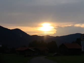 Sunset over Oberammergau