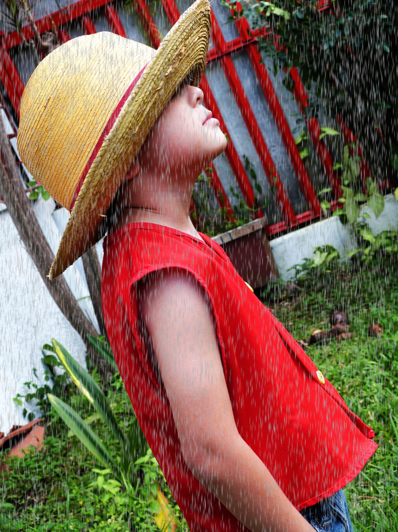 Straw Hat on Rain...