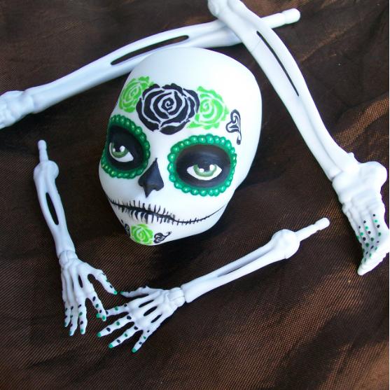 Monster High Cam  Skeleton Day of the Dead Remake