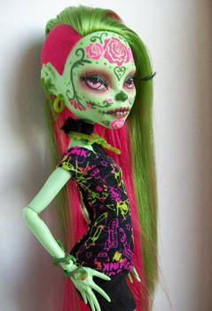 Monster High Venus Custom OOAK Day of the Dead