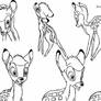 Bambi character drawing